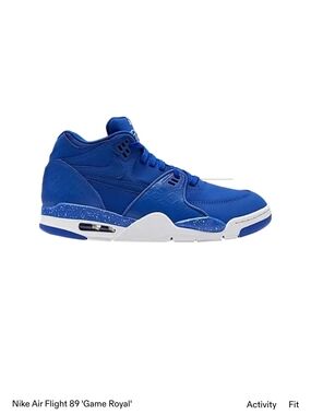 NWT, Nike Royal Blue Low-Top Sneakers with White Midsole